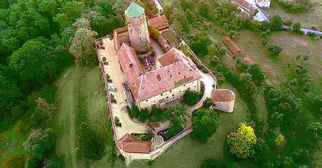 Burghotel in Mittelfranken zwischen Rothenburg ob der Tauber und der Rokokostadt Ansbach