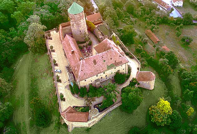 Burghotel in Mittelfranken zwischen Rothenburg ob der Tauber und der Rokokostadt Ansbach