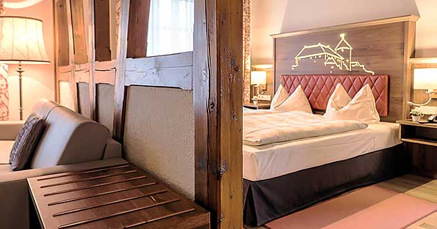 Burghotel in Mittelfranken zwischen Rothenburg ob der Tauber und der Rokokostadt Ansbach