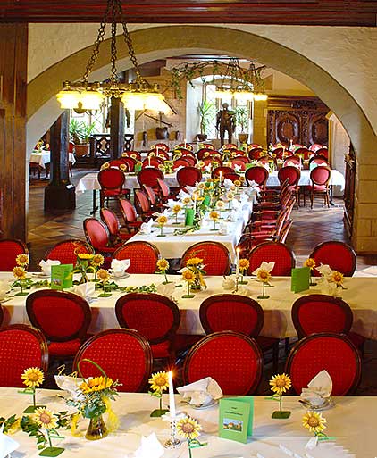 Burghotel in Mittelfranken zwischen Rothenburg ob der Tauber und der Rokokostadt Ansbach